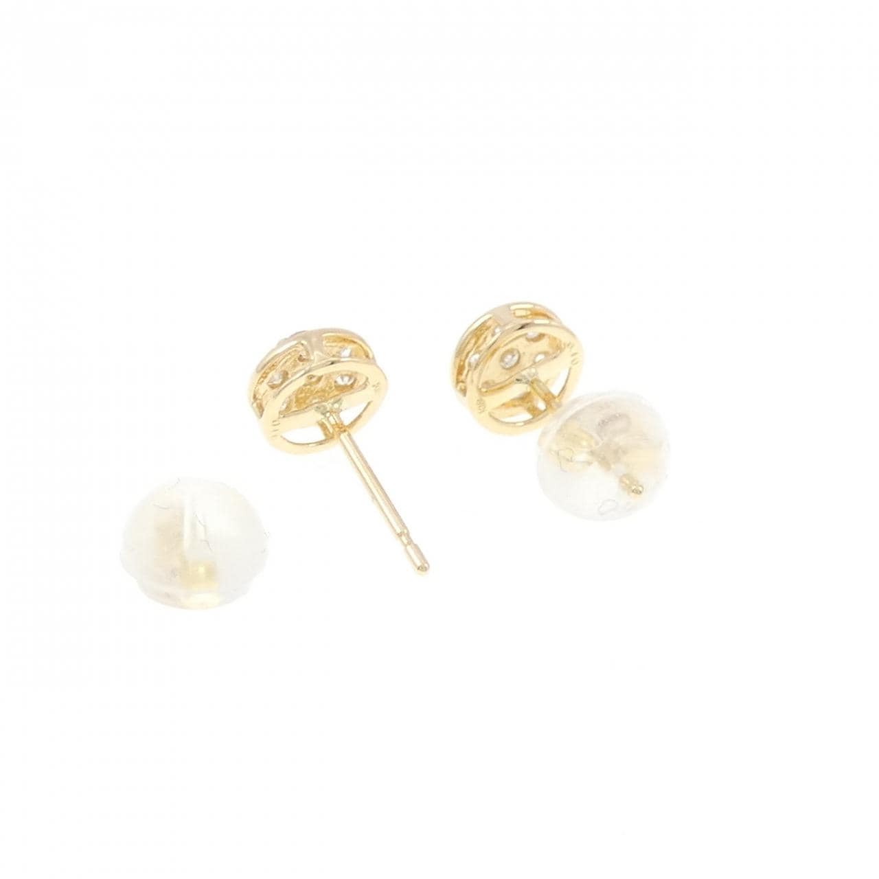 【新品】K18YG ダイヤモンド ピアス 0.20CT