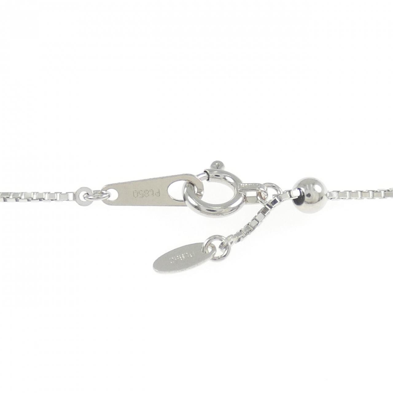 PT900/PT850 ガーネット ネックレス 3.48CT