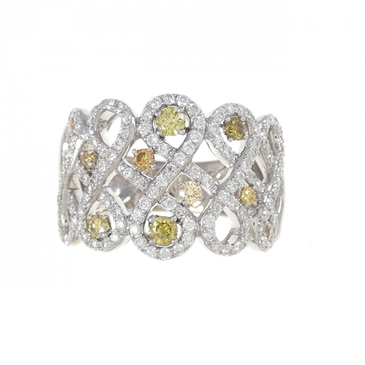 K18WG ダイヤモンド リング 0.39CT