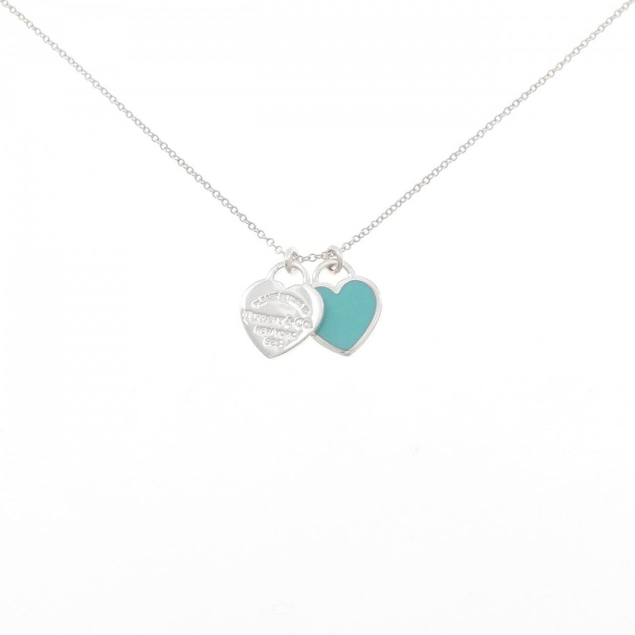TIFFANY Return to TIFFANY Mini Double Heart Tag Necklace