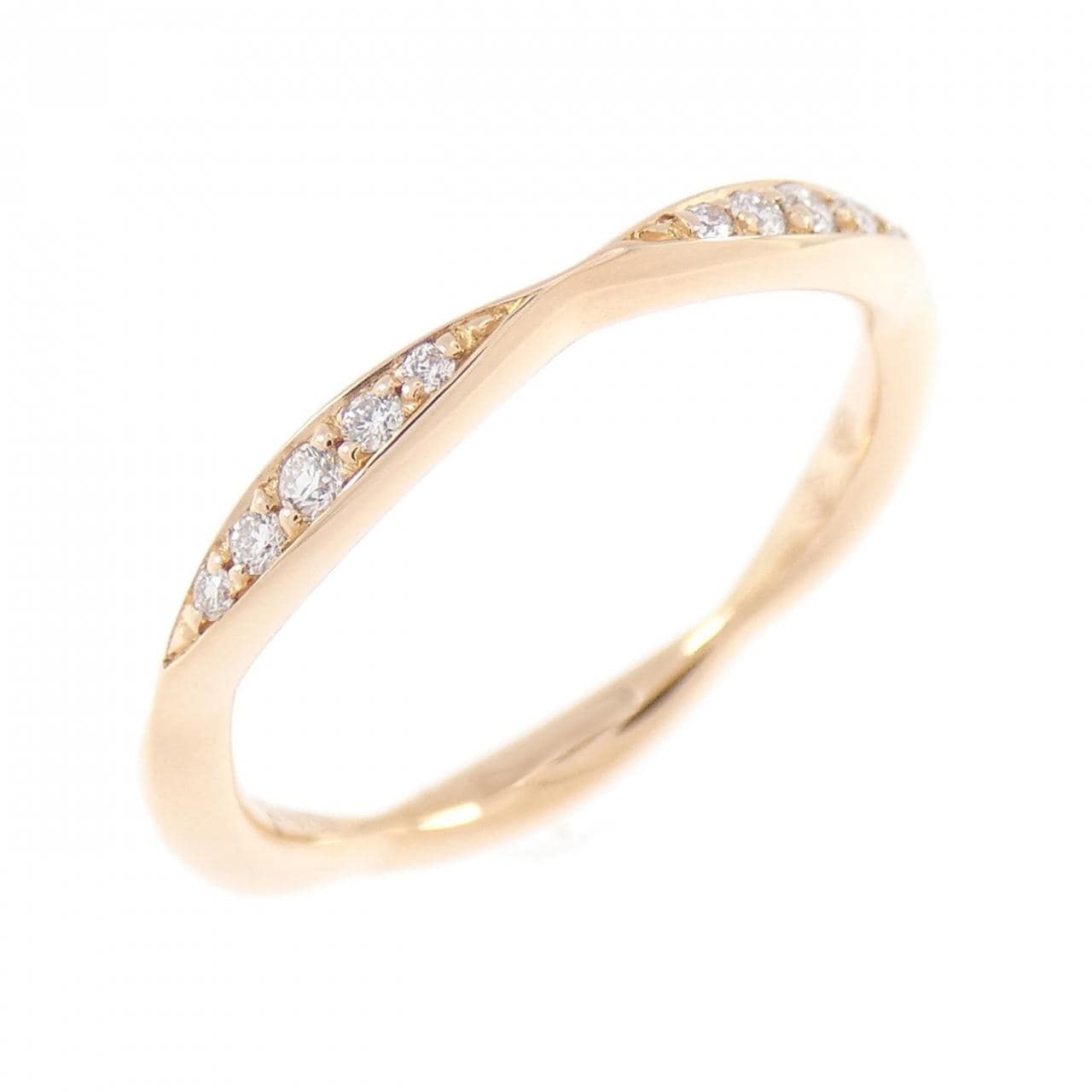 シャネル カメリア ハーフエタニティ リング