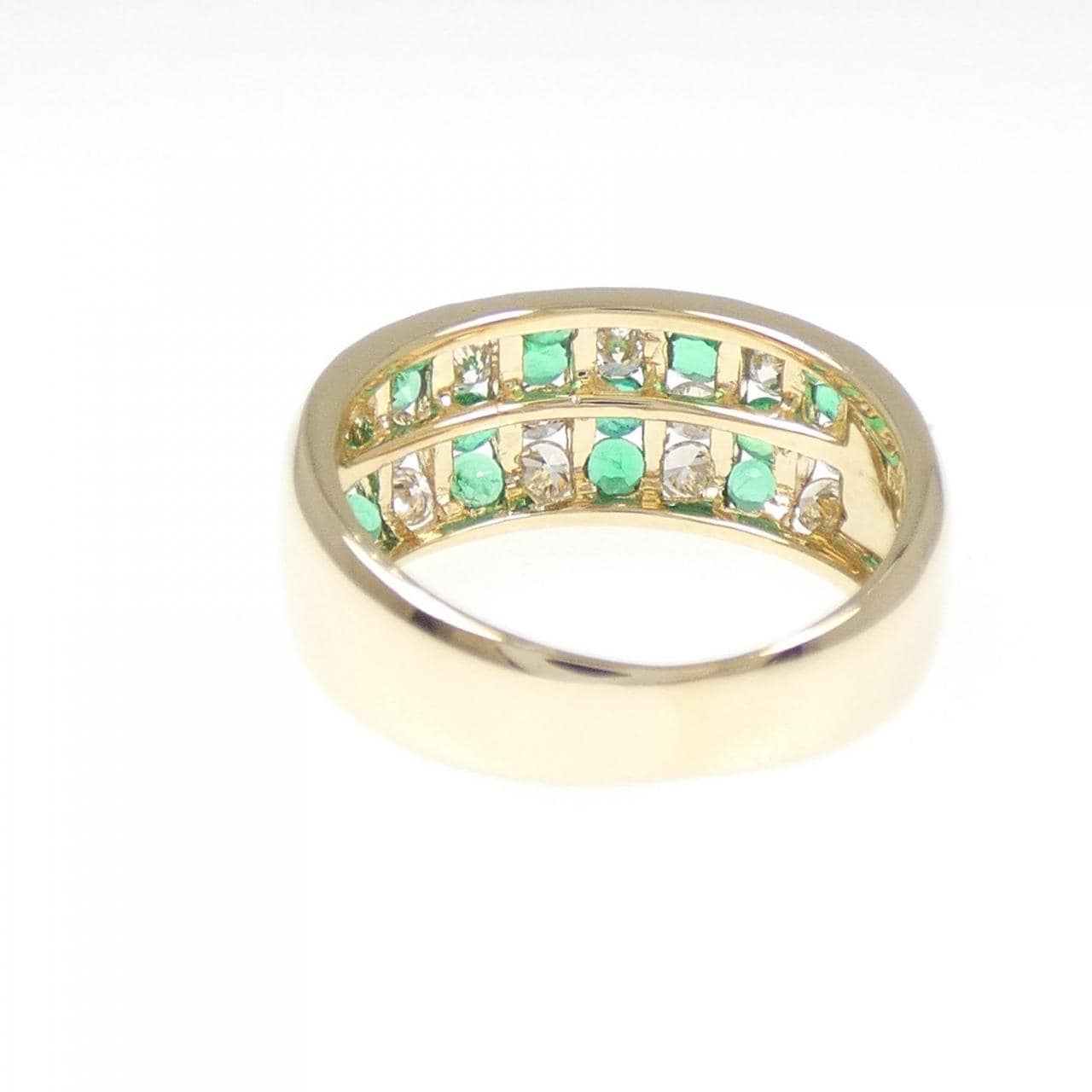K18YG エメラルド リング 0.65CT