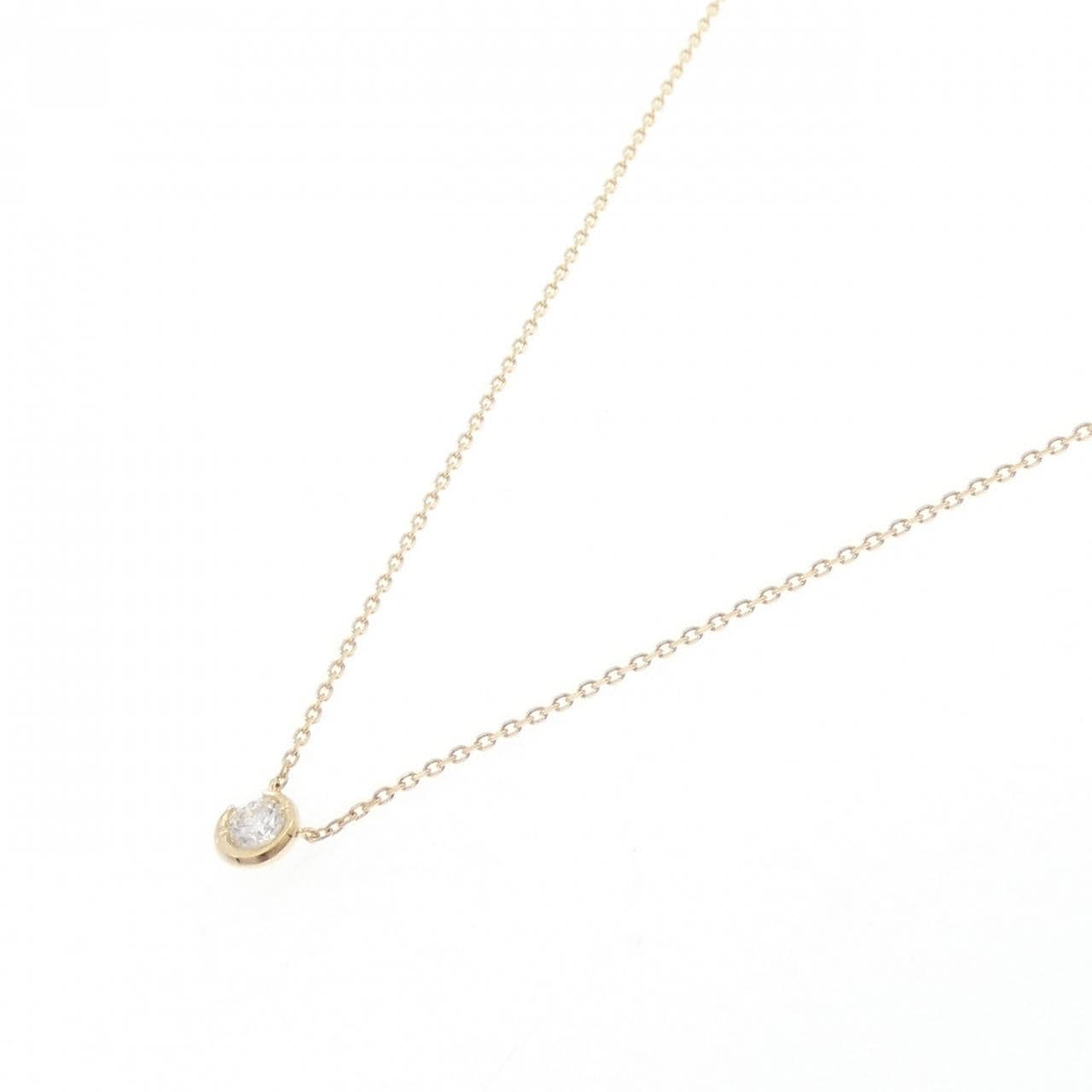 スタージュエリー ムーンセッティング ネックレス 0.10CT