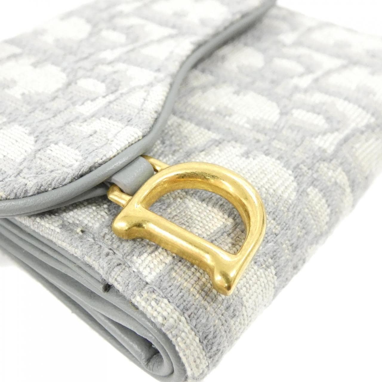 Christian DIOR DIOR OBLIQUE SADDLE LOTUS WALLET S5652CTZQ WALLET
