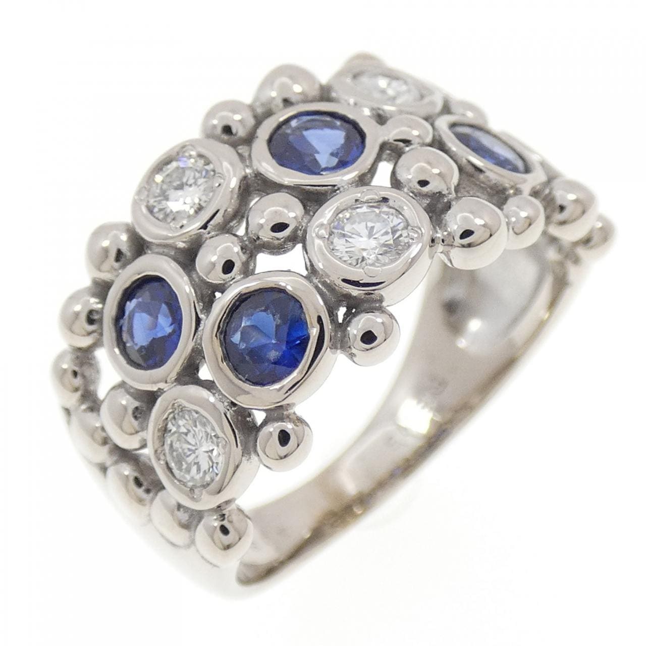 K18WG サファイヤ リング 0.935CT