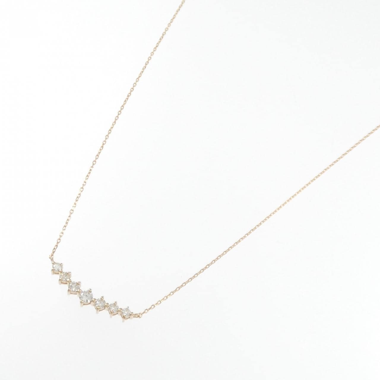 K18PG ダイヤモンド ネックレス 0.20CT