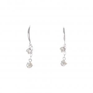 K18WG ダイヤモンド ピアス 0.14CT