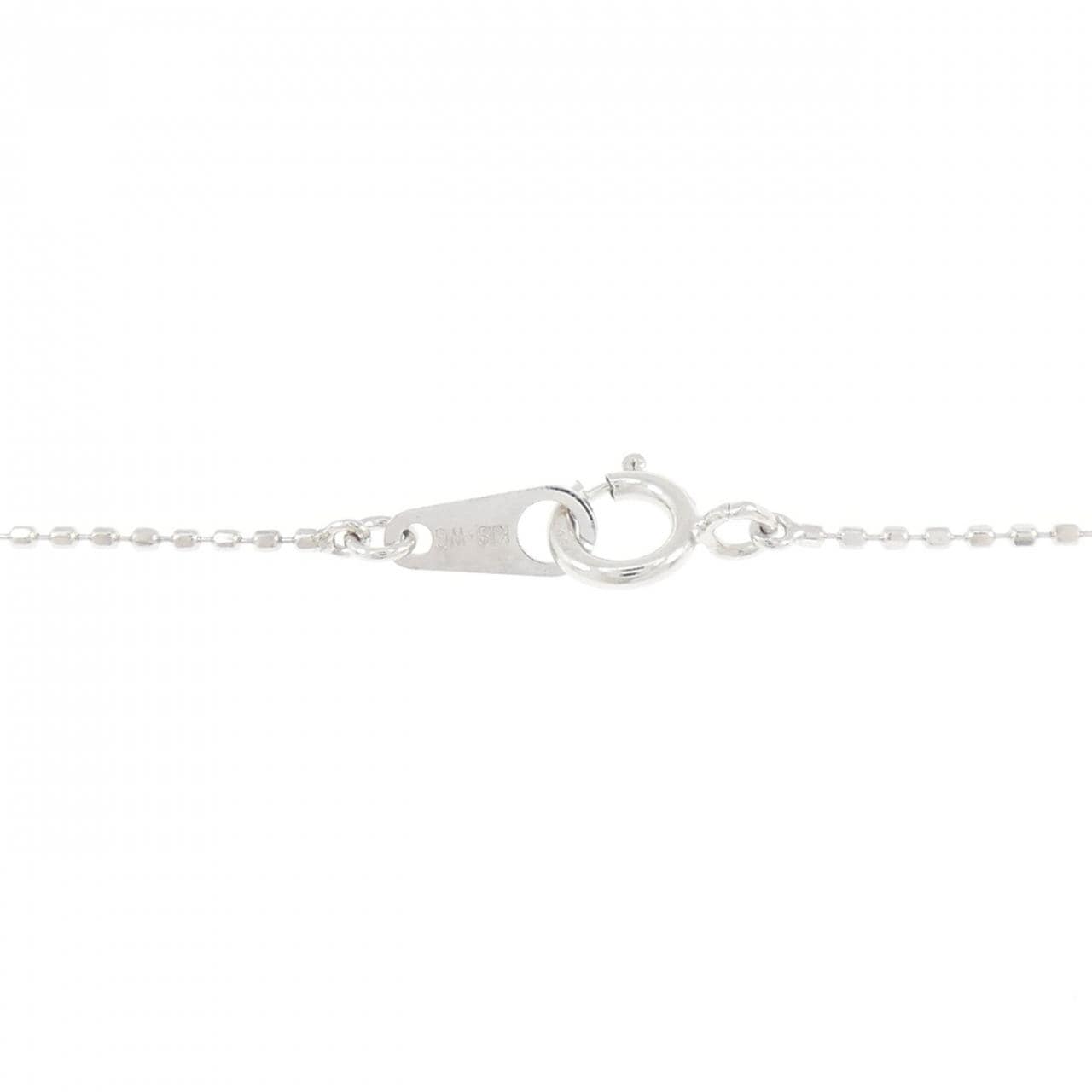 K18WG アップル ダイヤモンド ネックレス 0.07CT