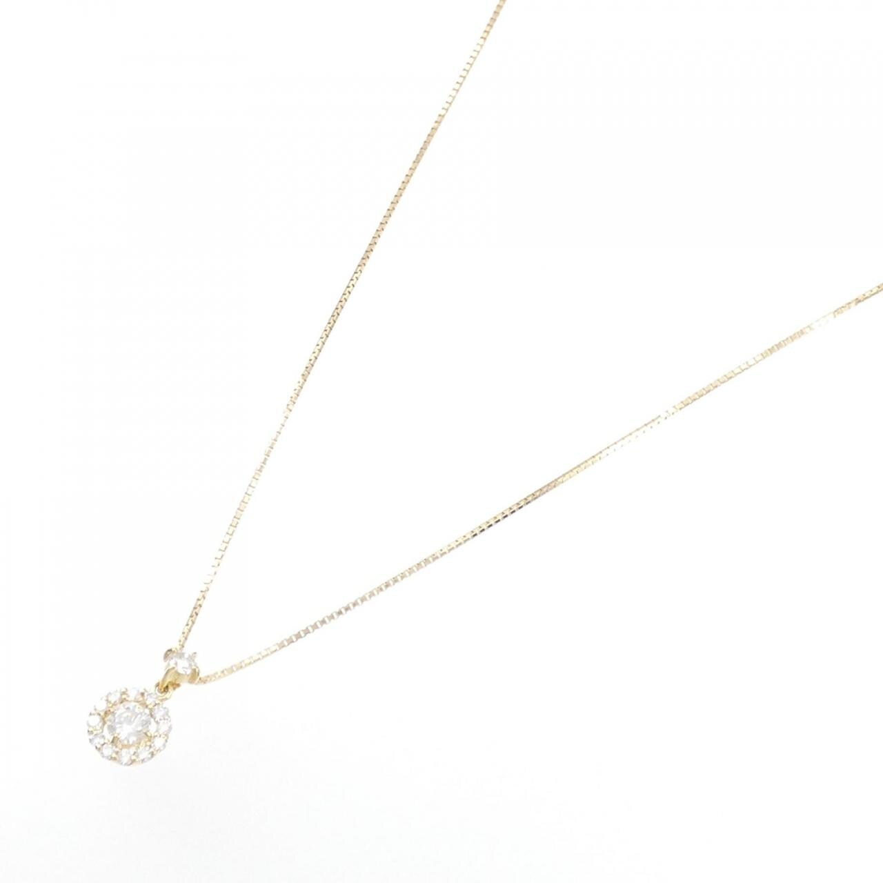 [BRAND NEW] K18YG Diamond Necklace 0.200CT G VS2 Good