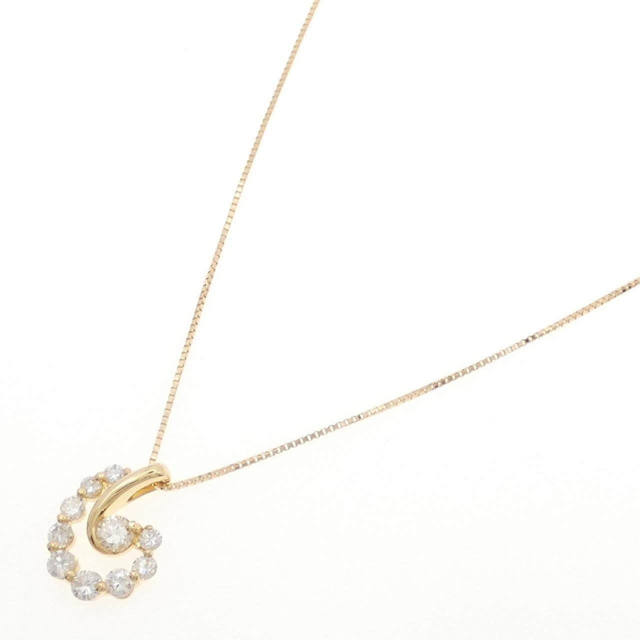 K18YG ダイヤモンド ネックレス 0.29CT