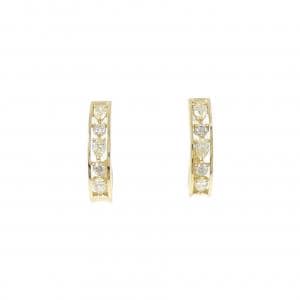 【新品】K18YG ダイヤモンド ピアス 0.34CT