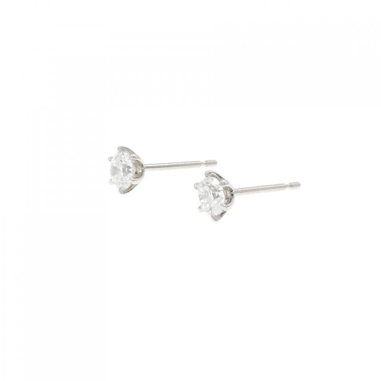 【リメイク】PT900/ST ダイヤモンド ピアス 0.237CT 0.240CT D IF 3EXT-EXT