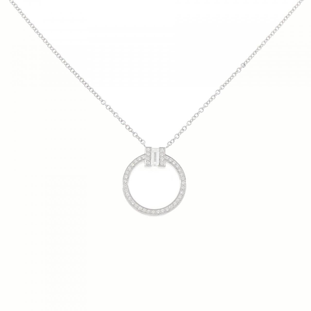 ティファニー Tトゥー ネックレス 0.14CT