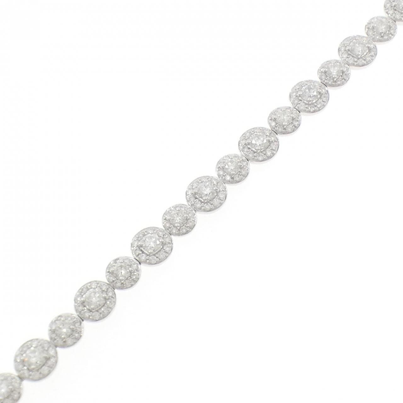 750WG ダイヤモンド ブレスレット 4.75CT