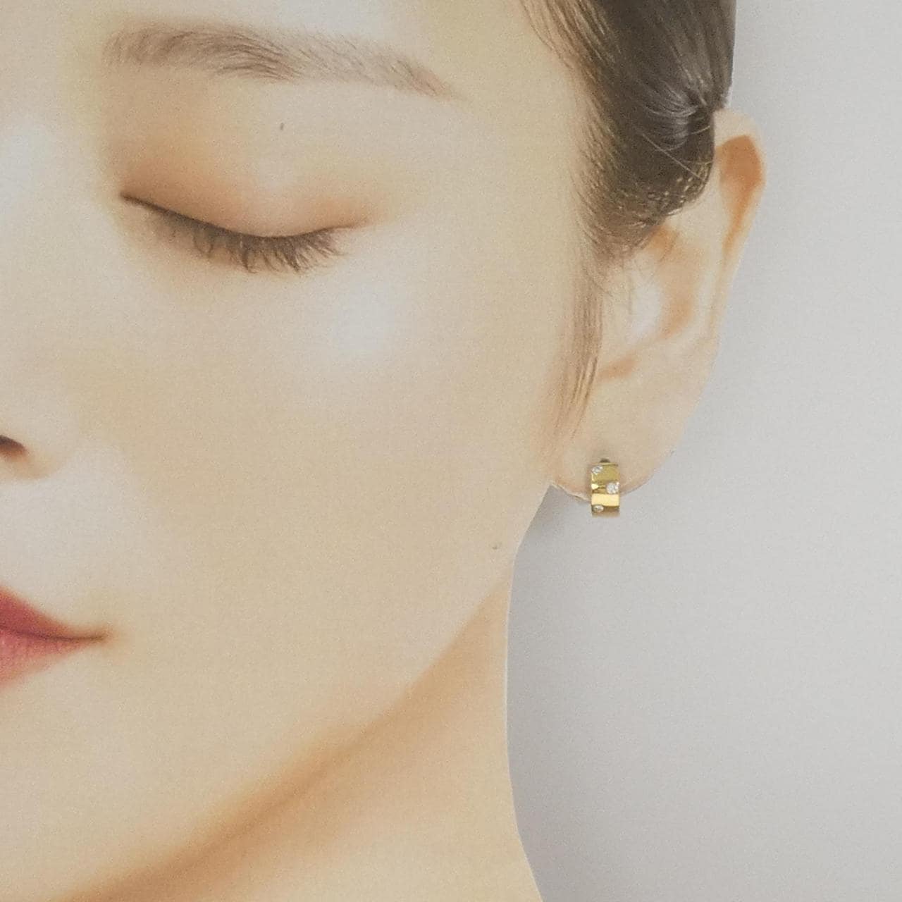 K18YG ダイヤモンド ピアス 0.12CT