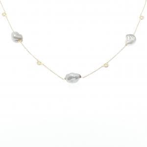 K18YG 黒蝶パール ネックレス