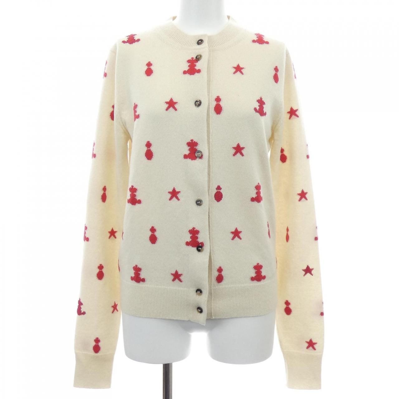 エルメス HERMES POSTE ET CAVALERIE *16-7700. カーディガン