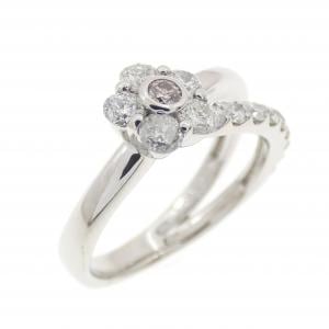 PT950 フラワー ダイヤモンド リング 0.50CT