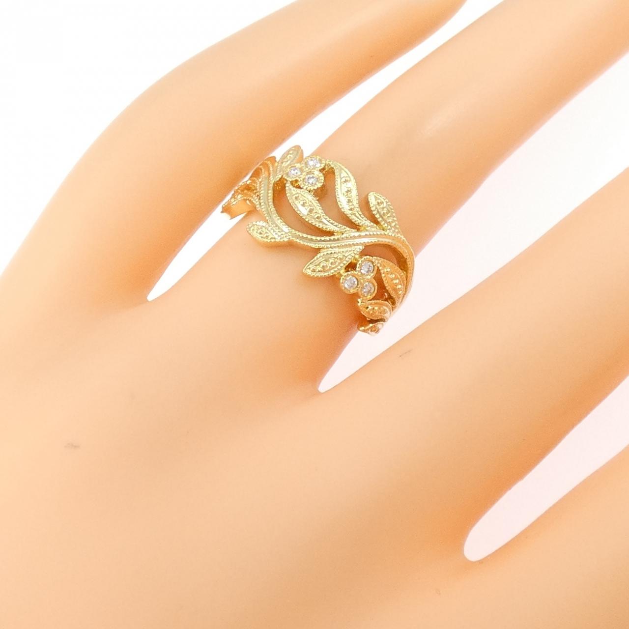 K18YG ダイヤモンド リング 0.06CT