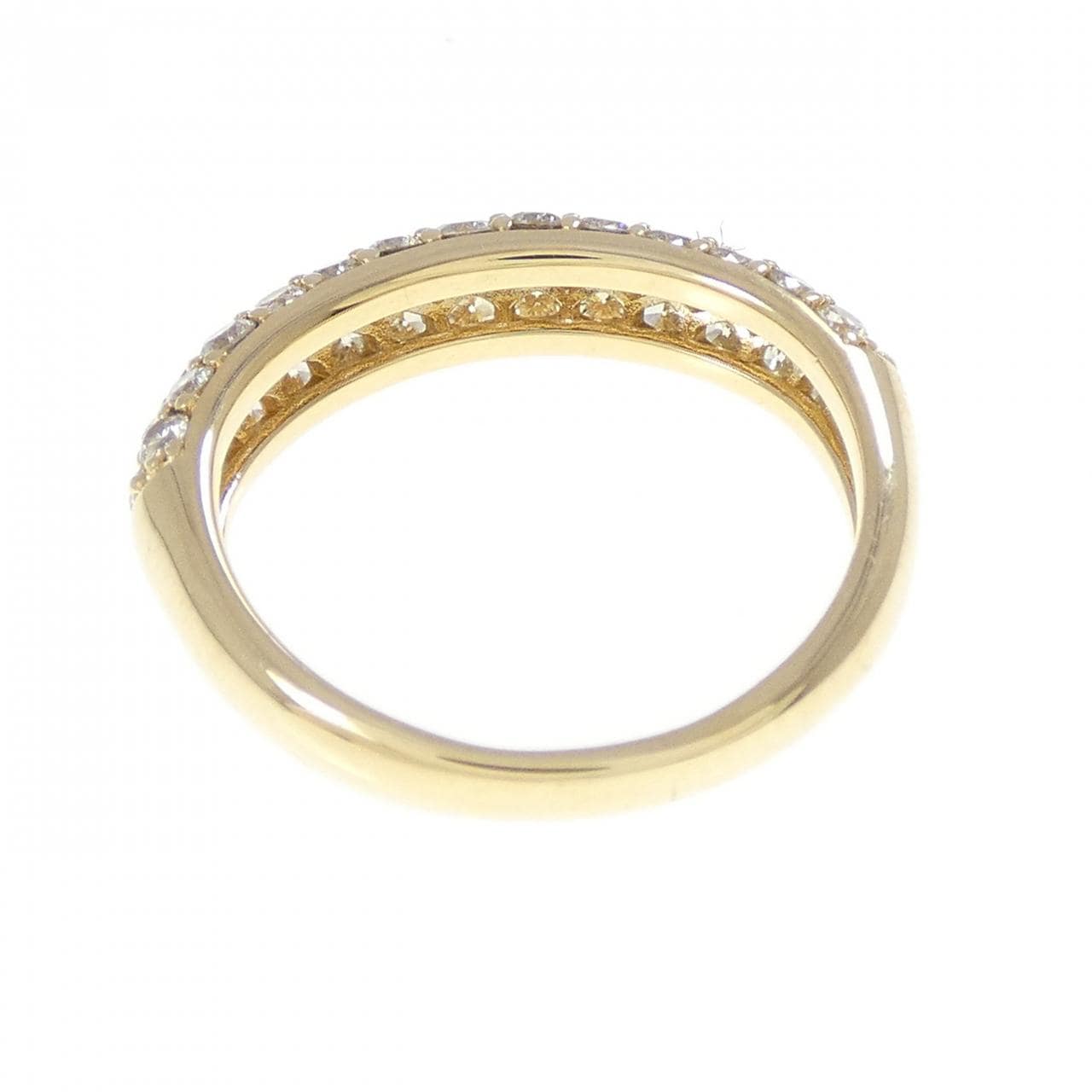 K18YG パヴェ ダイヤモンド リング 0.70CT