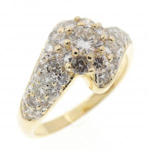 750YG/750WG ダイヤモンド リング 1.00CT