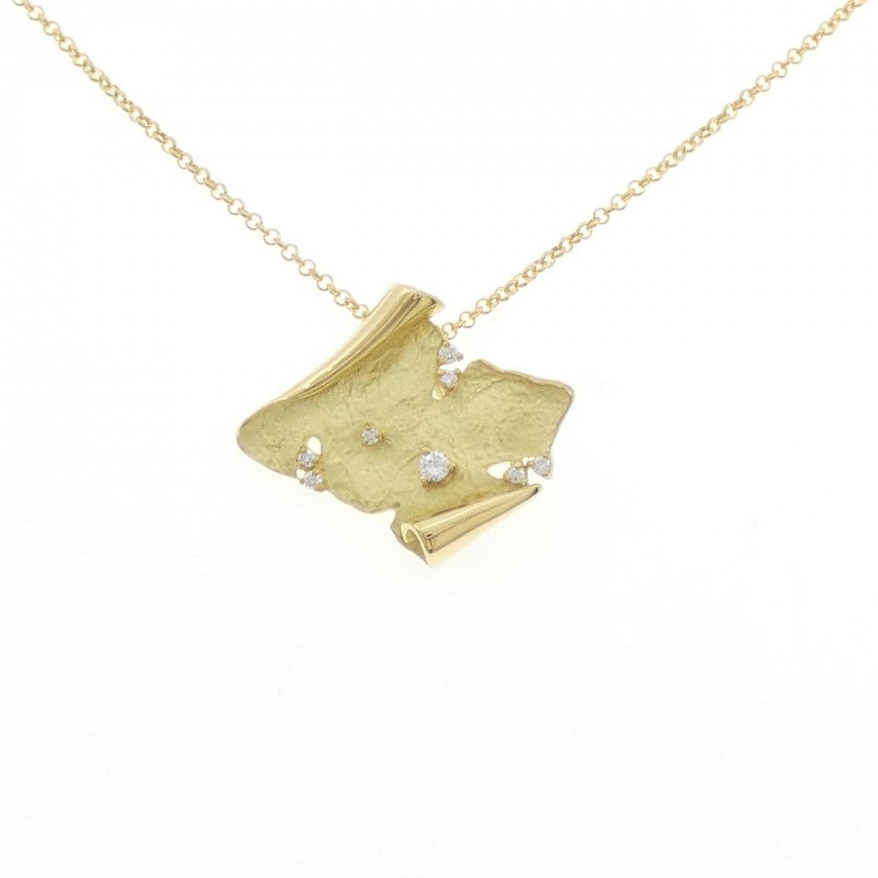 K18YG ダイヤモンド ネックレス 0.13CT