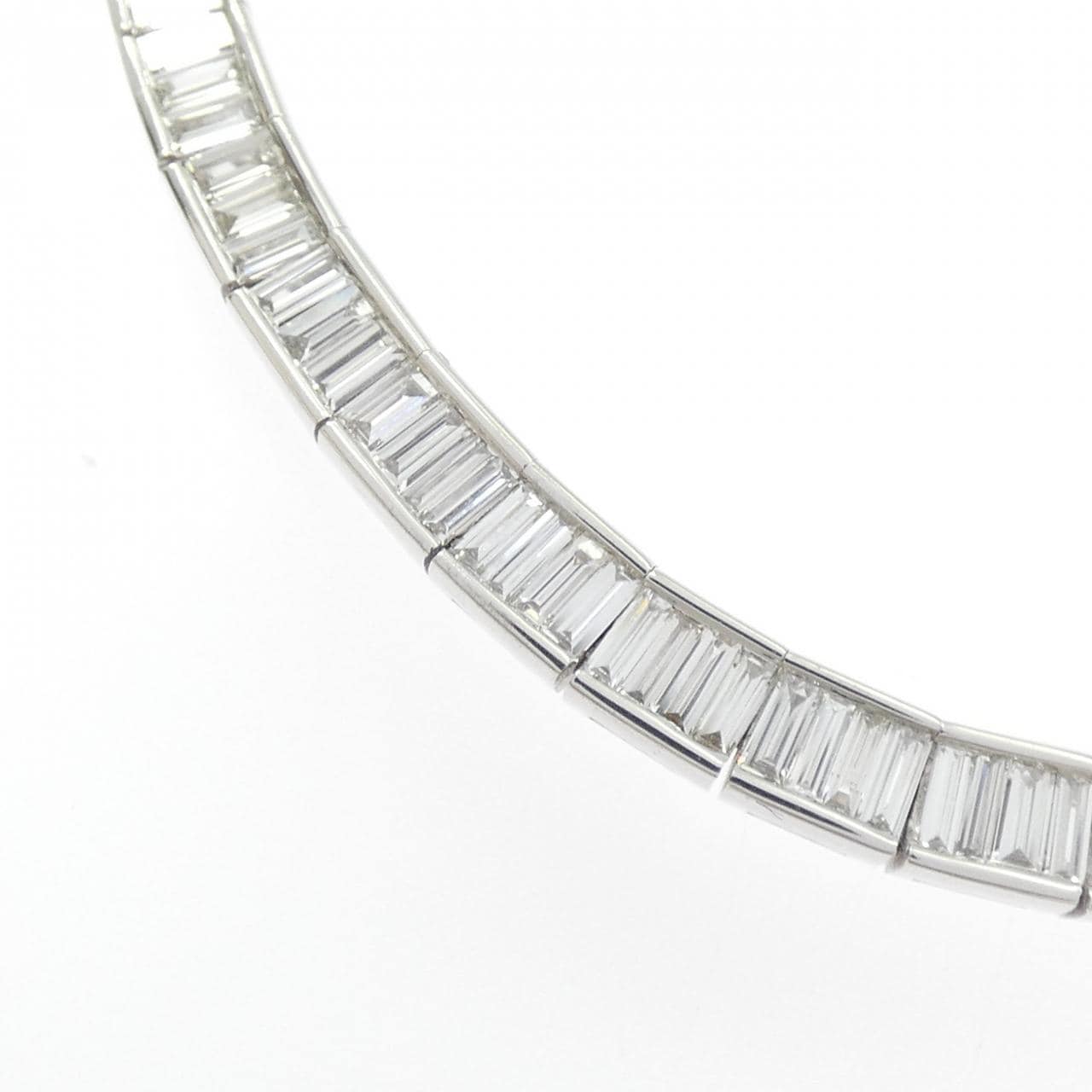 K18WG ダイヤモンド ネックレス 6.61CT