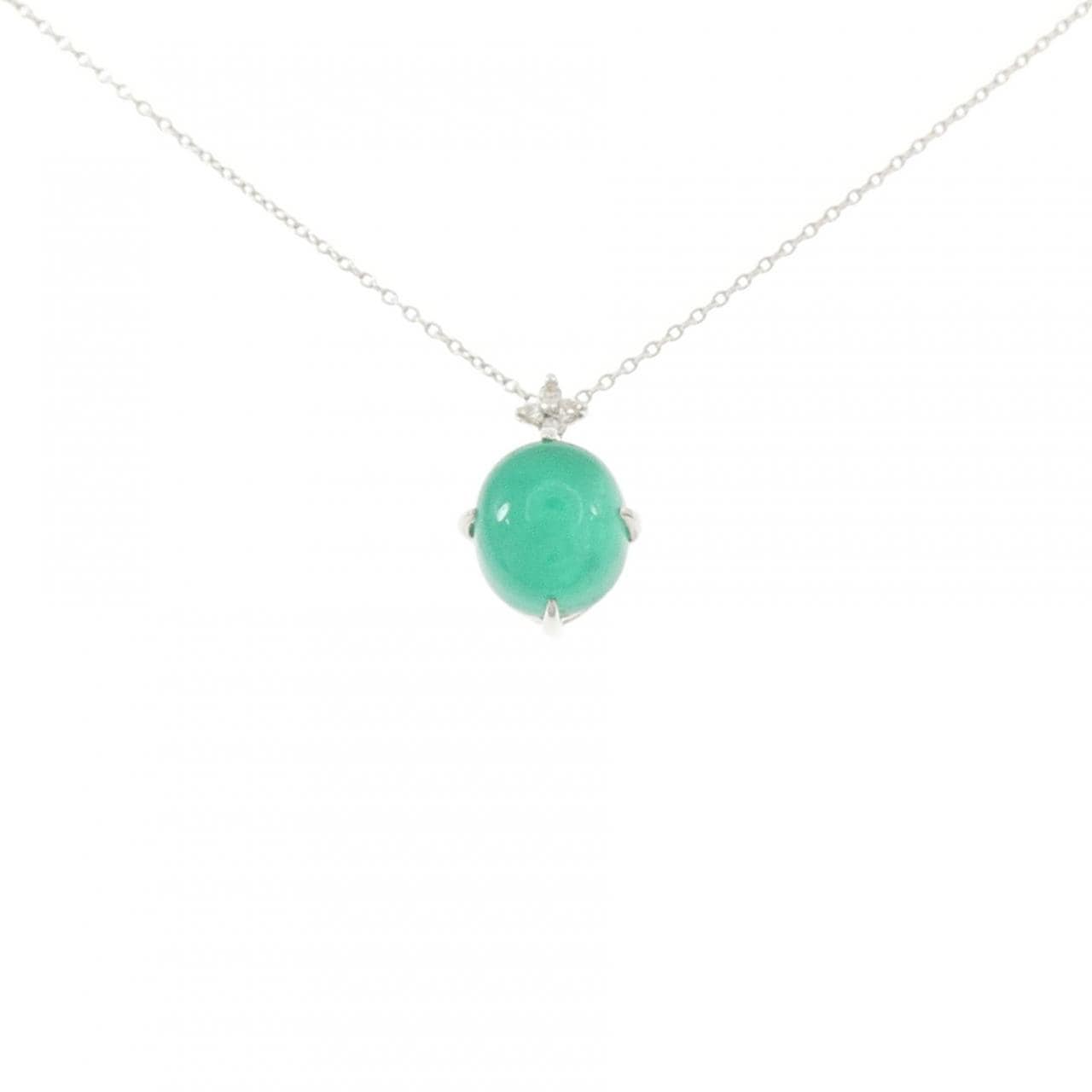 K18WG エメラルド ネックレス 2.00CT