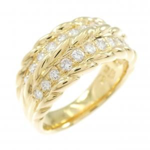 K18YG ダイヤモンド リング 0.45CT