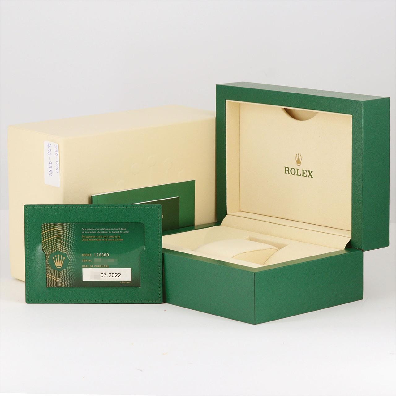 ロレックス デイトジャスト 126300 SS 自動巻 ランダム番