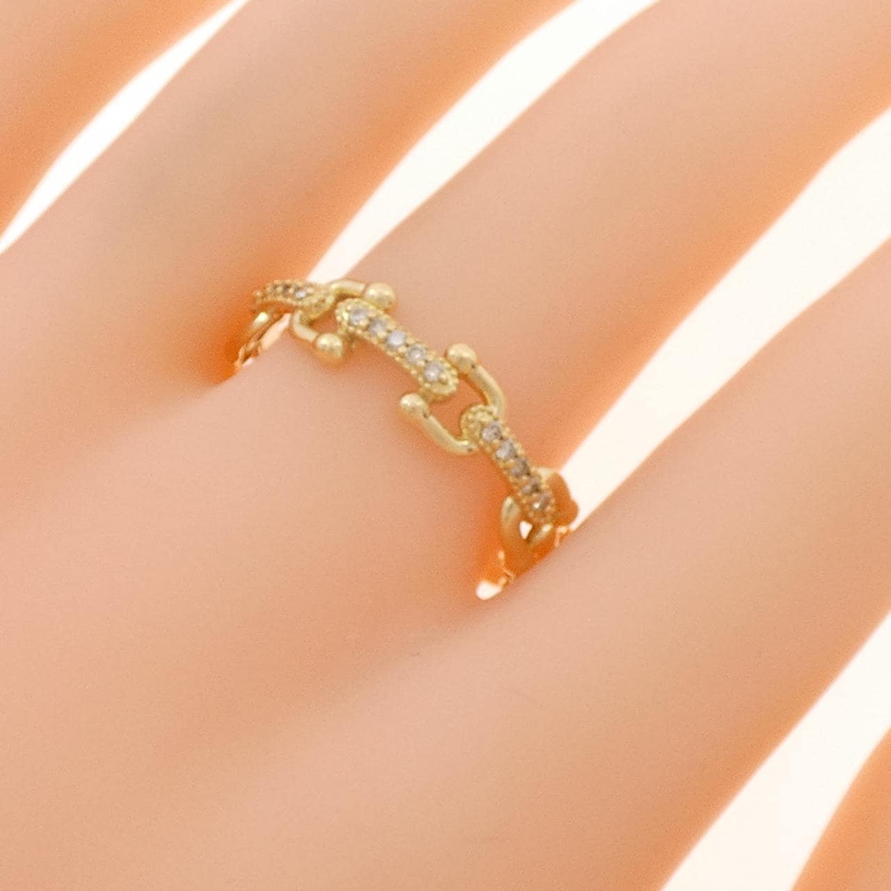 K18YG ダイヤモンド リング 0.10CT