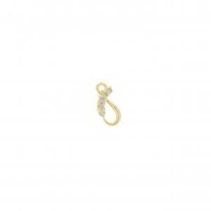 K18YG ダイヤモンド ピアス 0.05CT 片耳