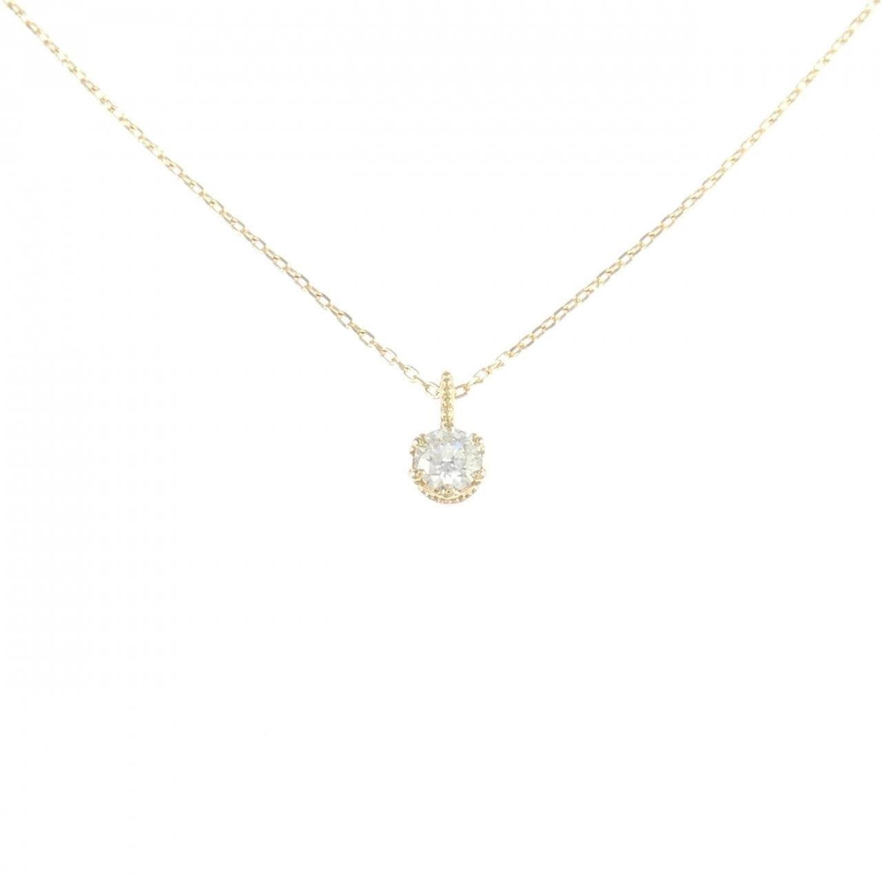 K18YG ダイヤモンド ネックレス 0.123CT