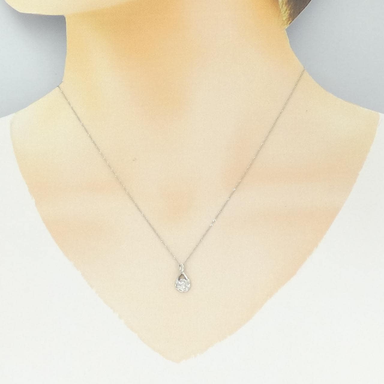 PT900/PT850 ダイヤモンド ネックレス 0.05CT