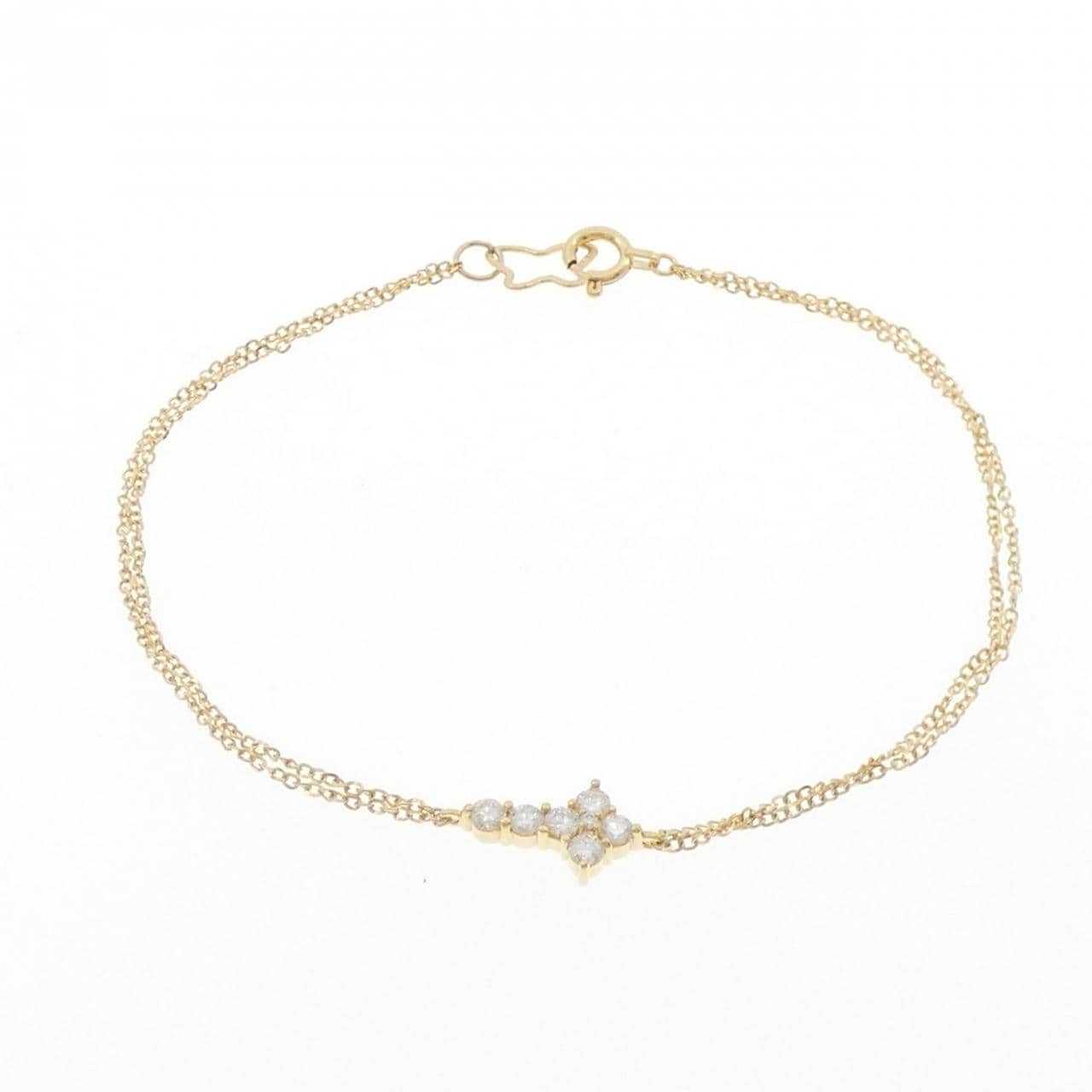K18YG ダイヤモンド ブレスレット 0.21CT