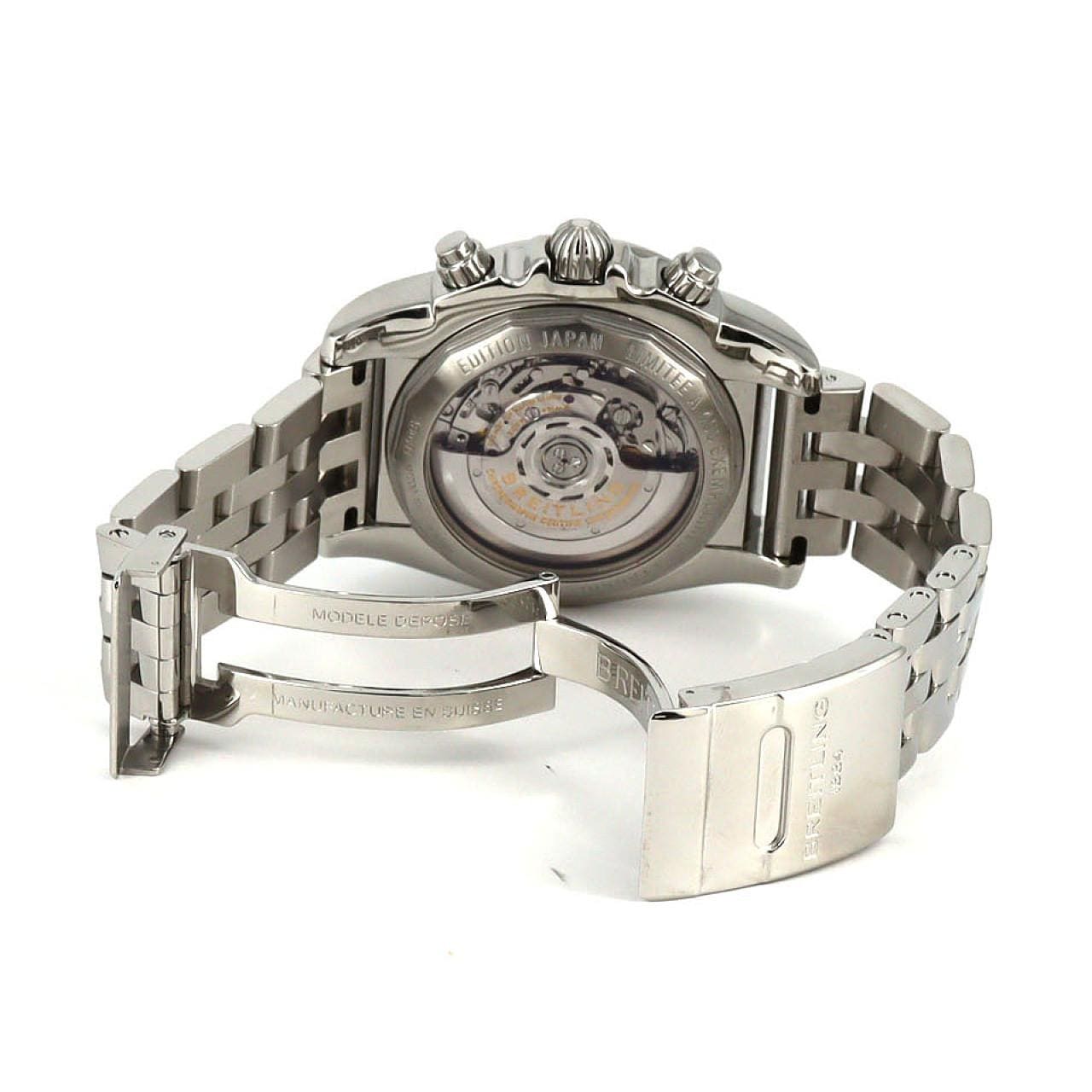 ブライトリング クロノマット44ローマンブラックMOP JAPAN LIMITED AB0111/S011BRMPA SS 自動巻