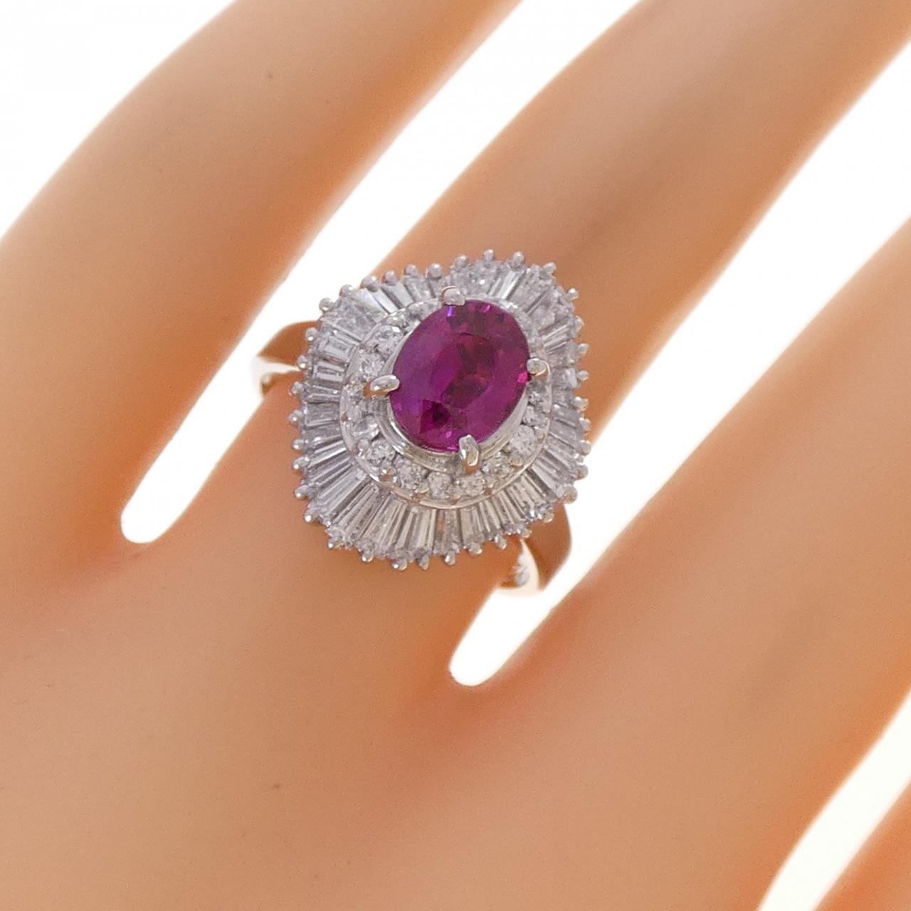 PT900 ルビー リング 1.232CT