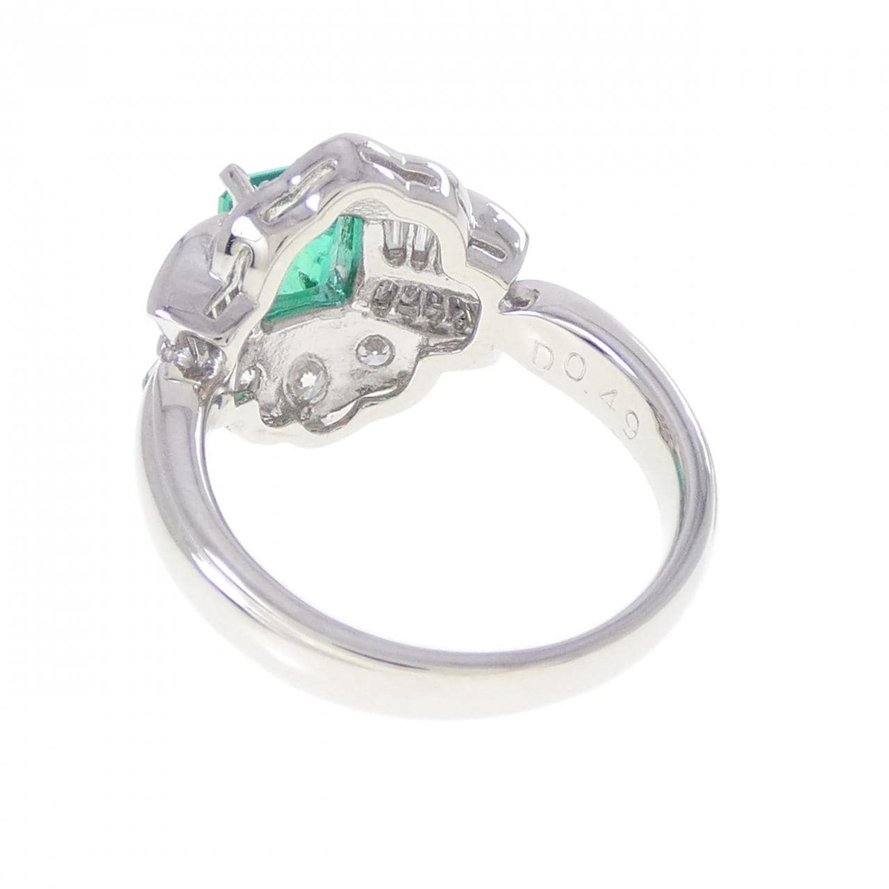 PT900 エメラルド リング 0.57CT
