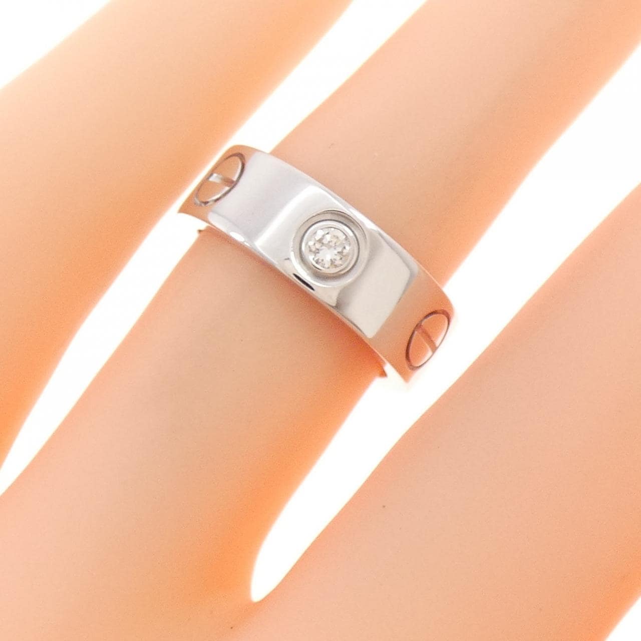 CARTIER LOVE half 鑽石指