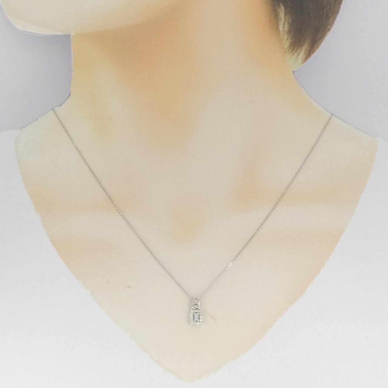 【新品】PT900/PT850 ダイヤモンド ネックレス 0.15CT