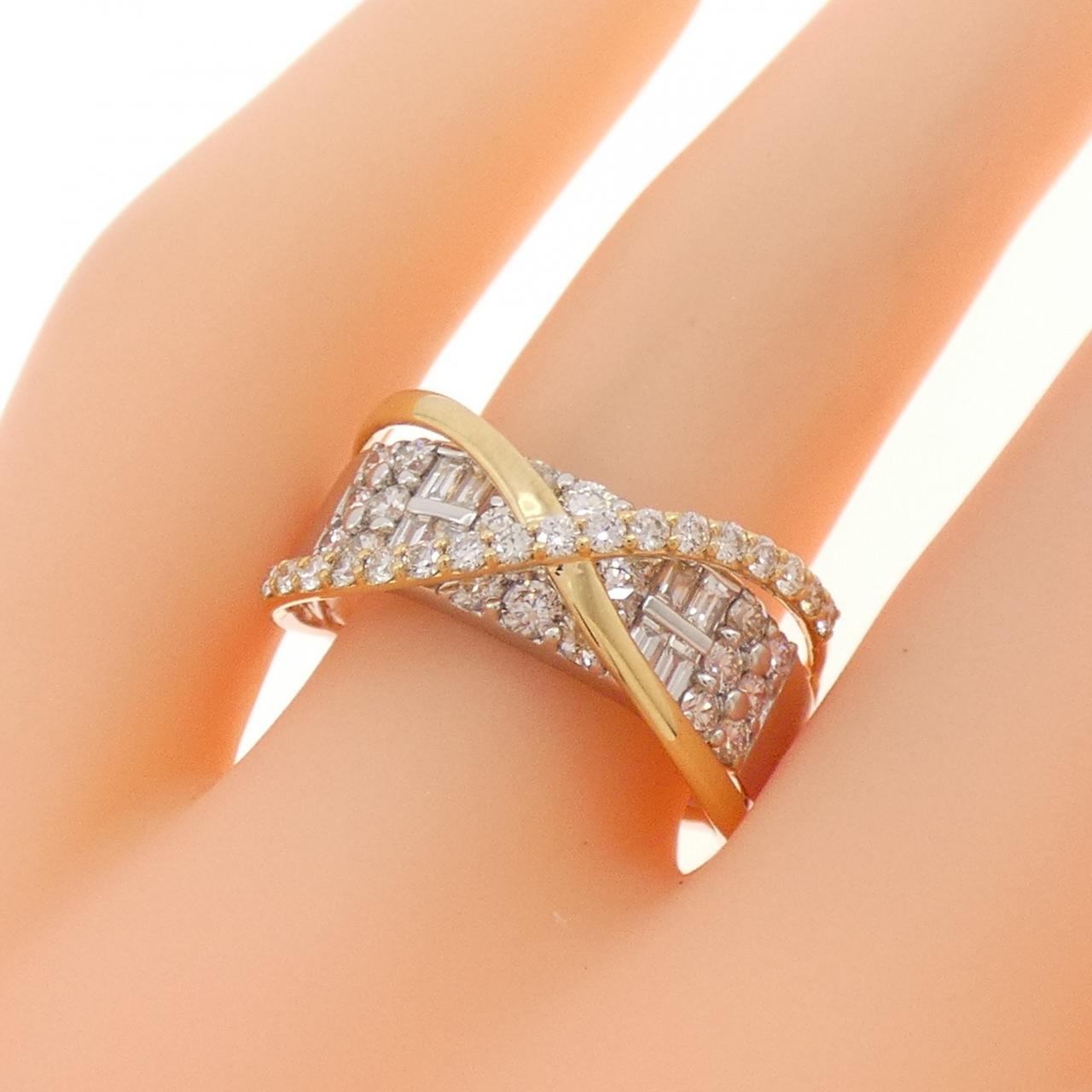 [BRAND NEW] PT900/K18YG Diamond Ring 1.00CT