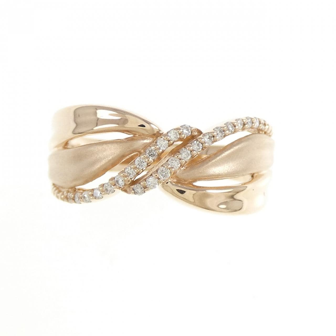 K18PG ダイヤモンド リング 0.12CT