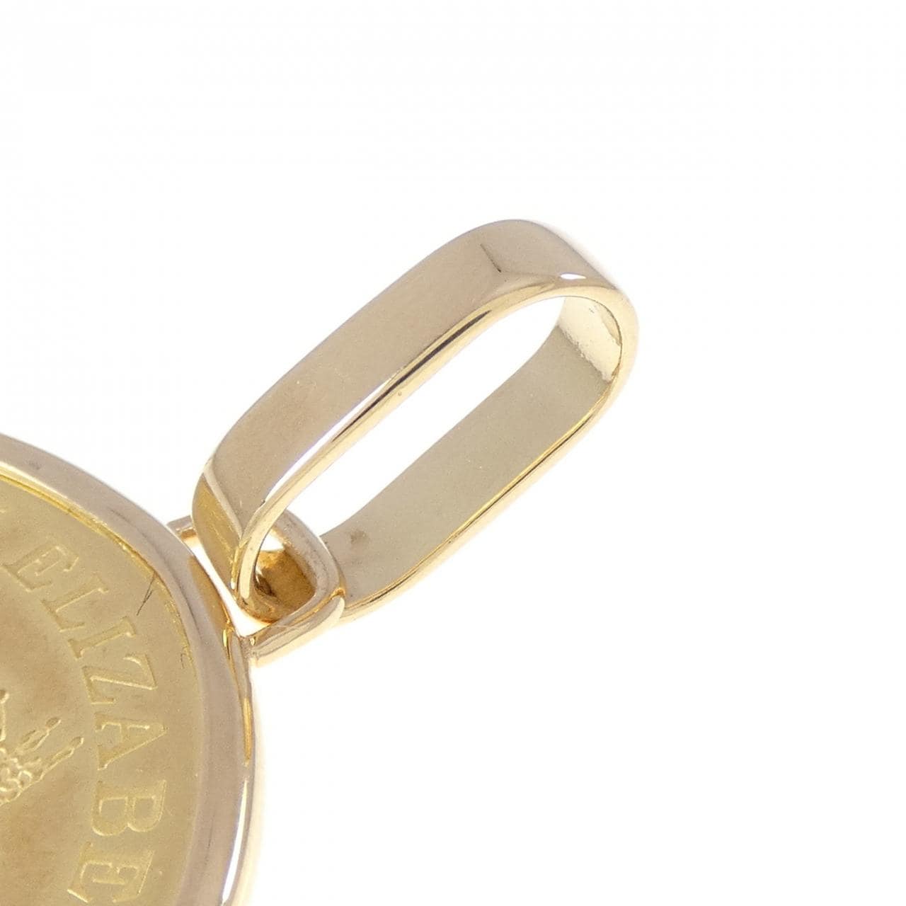 K18YG(枠) コイン ペンダント