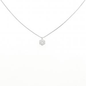 PT900/PT850 ソリティア ダイヤモンド ネックレス 0.308CT