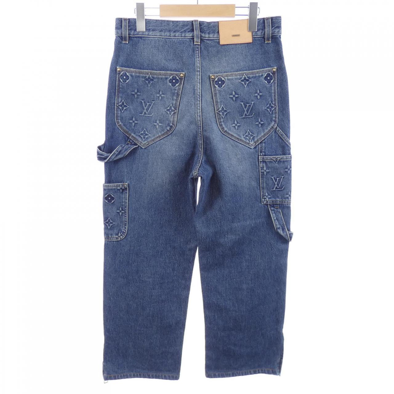 ルイヴィトン LOUIS VUITTON ワークウエアデニムカーペンターパンツ HOD45WY38 ジーンズ