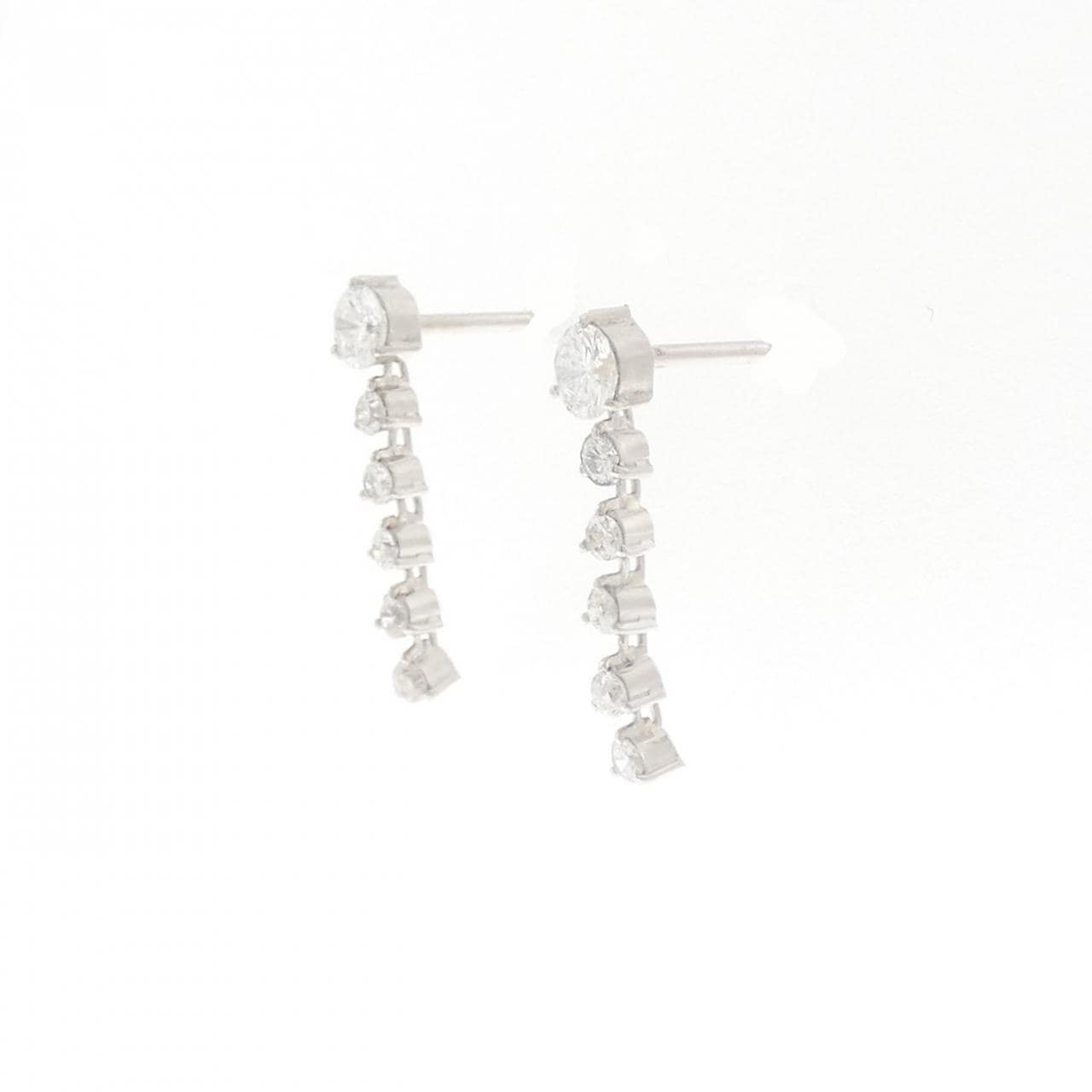 PT900 ダイヤモンド ピアス 0.50CT