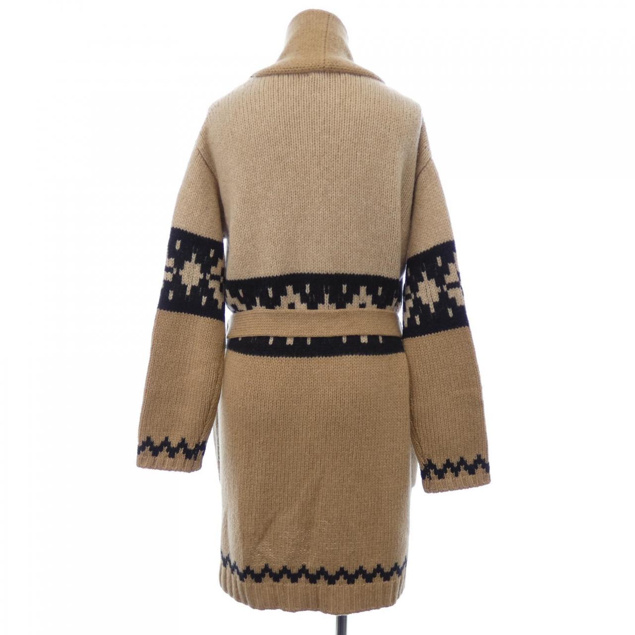 MaxMara アイボリー カーディガン MAX MARA (マックスマーラ) クルーネック ニット カーディガン