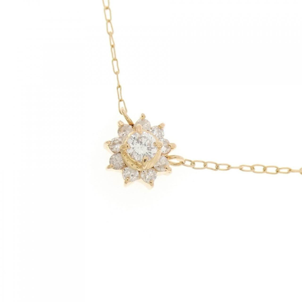 K18YG ダイヤモンド ネックレス 0.15CT