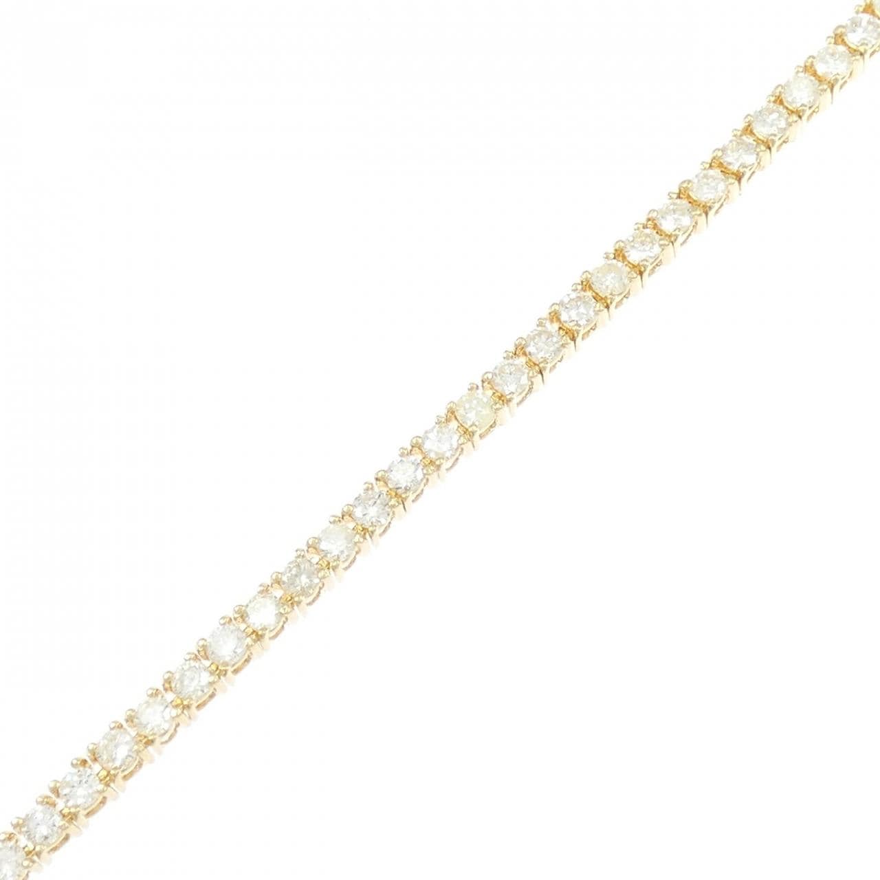 K18YG ダイヤモンド ブレスレット 3.40CT