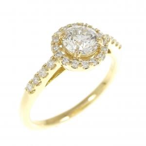 【リメイク】K18YG ダイヤモンド リング 0.502CT G SI2 VG